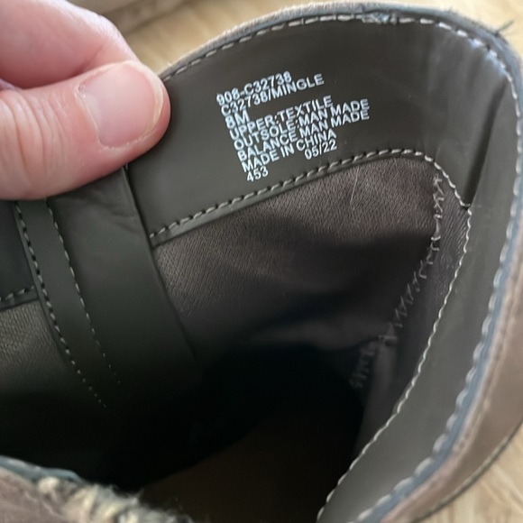 Cliffs Dark Taupe Biker Boots with Knit Detail - Picture 3 of 7